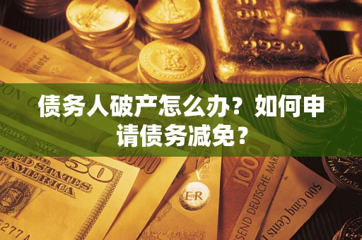武汉债务人破产怎么办？如何申请债务减免？