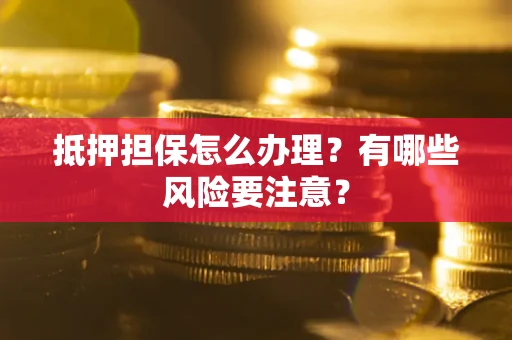 武汉抵押担保怎么办理？有哪些风险要注意？