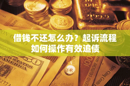 武汉借钱不还怎么办？起诉流程如何操作有效追债