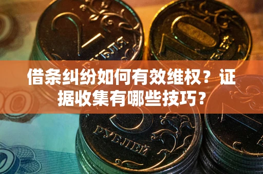武汉借条纠纷如何有效维权？证据收集有哪些技巧？