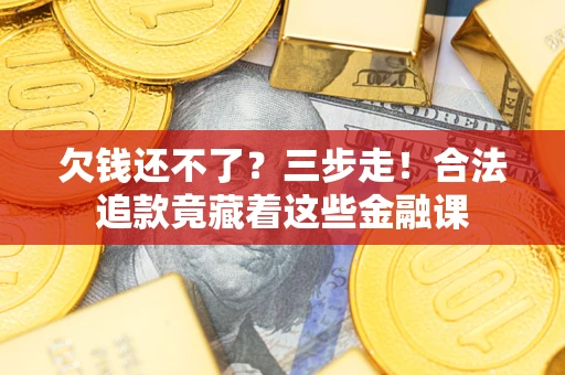 武汉欠钱还不了？三步走！合法追款竟藏着这些金融课