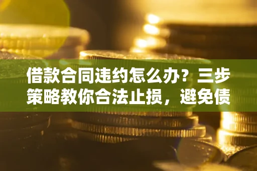 武汉借款合同违约怎么办？三步策略教你合法止损，避免债务危机升级